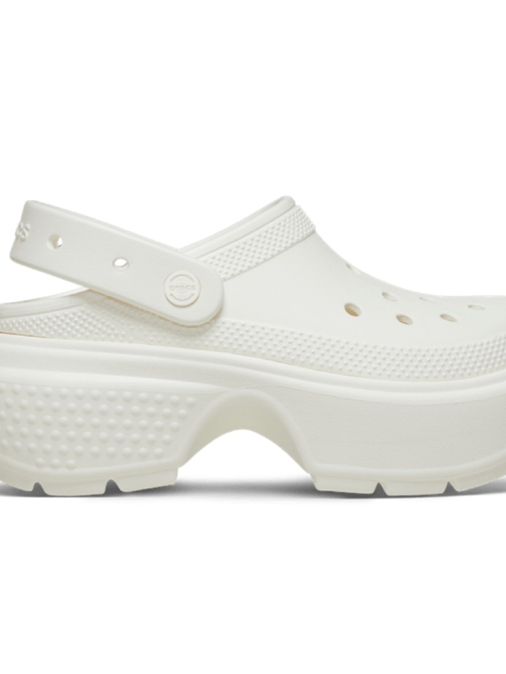 Crocs Stomp Clog Women’s 8 Chalk White Platform Chunky Lug Sole NWOT